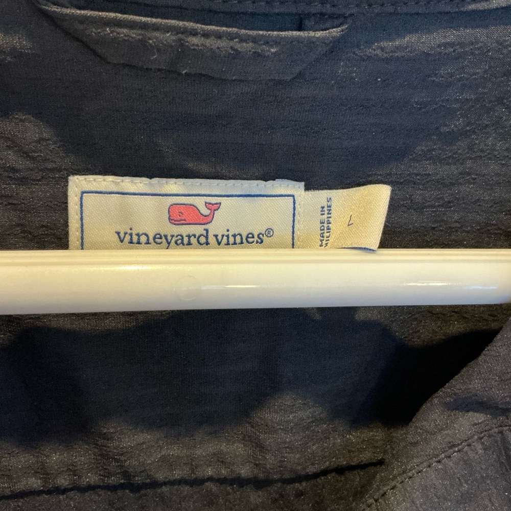 Vineyard Vines black Lucaya Performance Seersucker Dress sz large - Picture 3 of 7